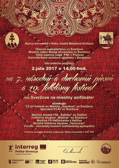 2. júl, 2.7./ 12. folklórny festival vo Sveržove