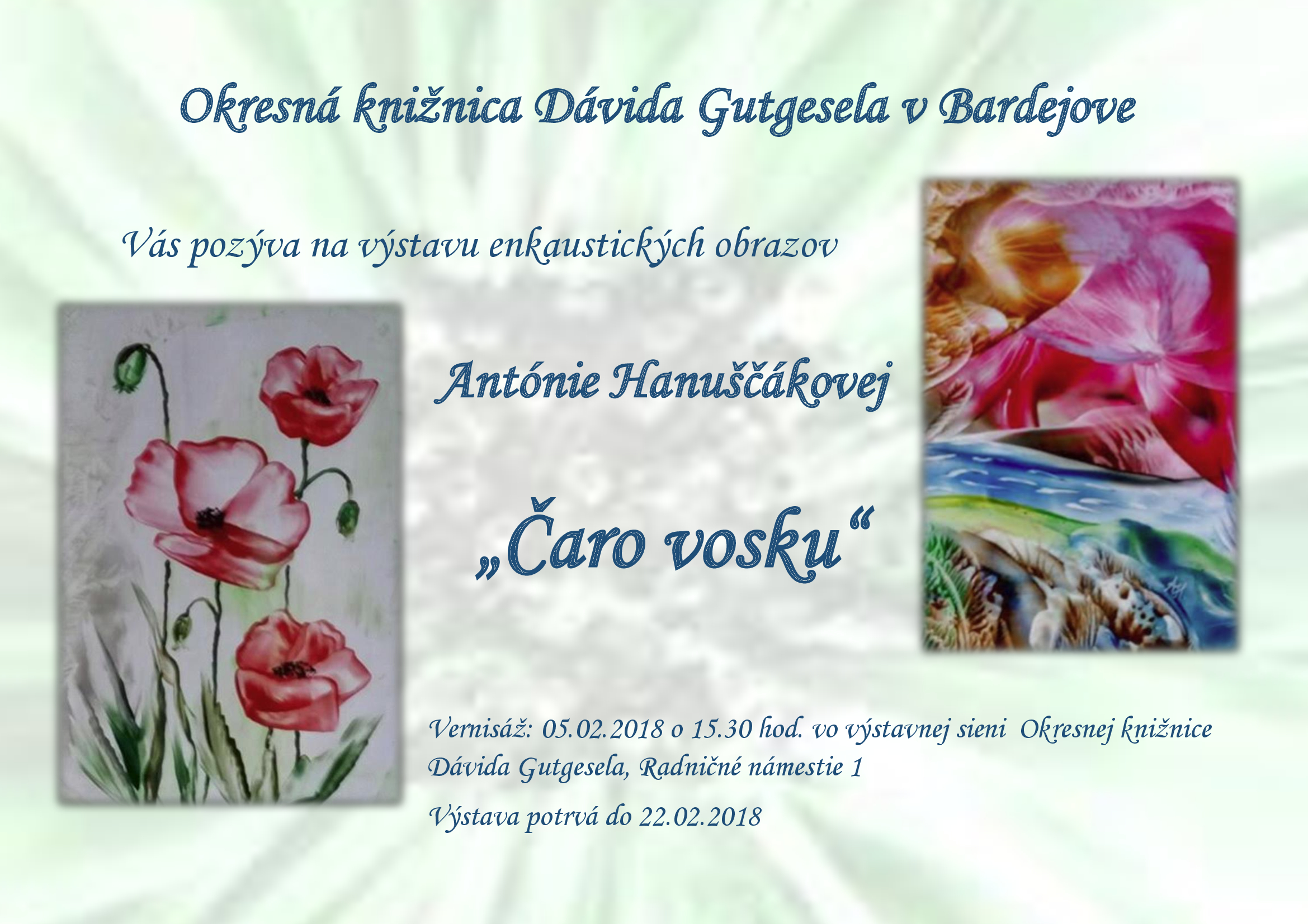 Antónia Hanuščáková: Výstava enkaustických obrazov