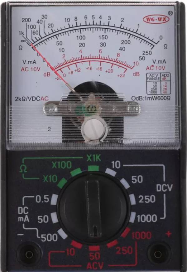 Analógový merací prístroj: priama metóda merania prúdu a napätia