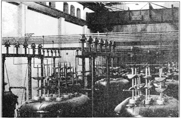 Posilnite závod na výrobu transformátorov Niagara Power Company Canada. 1908