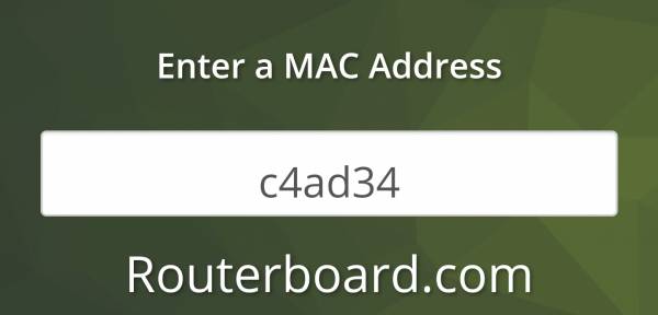 MAC routerboard