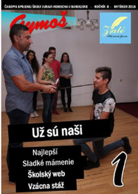časopis Gymoš č.1, október, rok 2016