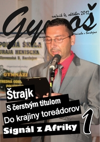 časopis Gymoš č.1, október, rok 2012